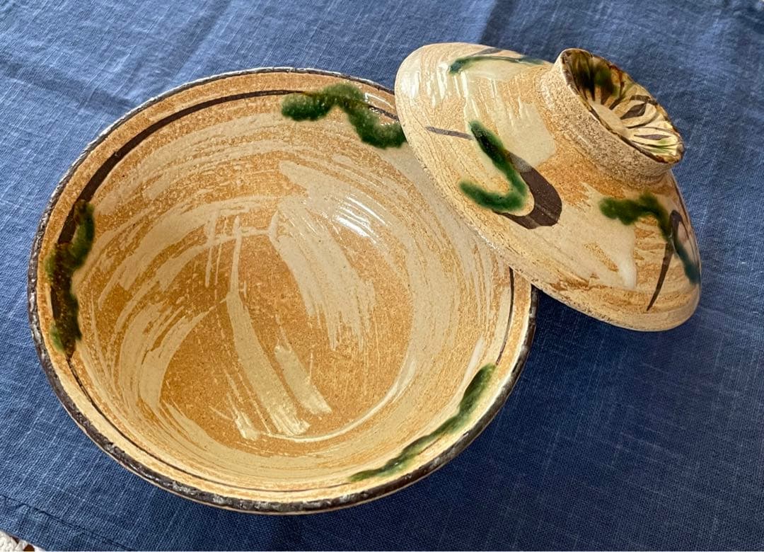 織部錆絵煮物碗 5客組