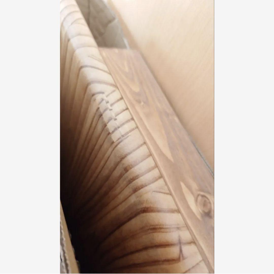 テーブル パイン材 天然木 長方形 引出し 引き出し