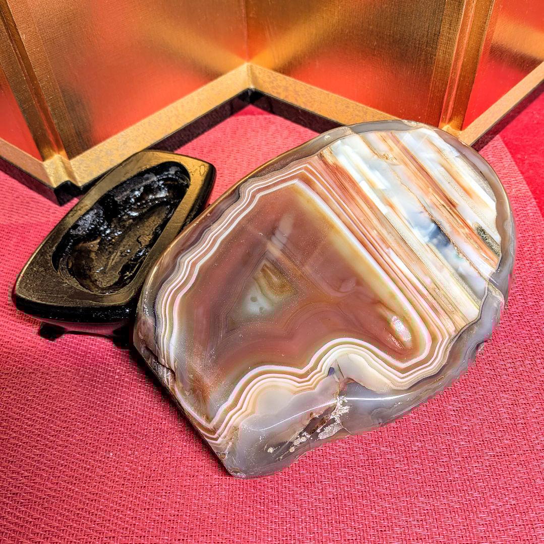 メノウ 1.8㌔ 鑑賞石 観賞石 水石 盆石 天然石 鉱物 ジャスパー - メルカリ