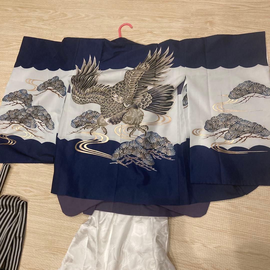 鷹と松柄　袴セット 七五三用