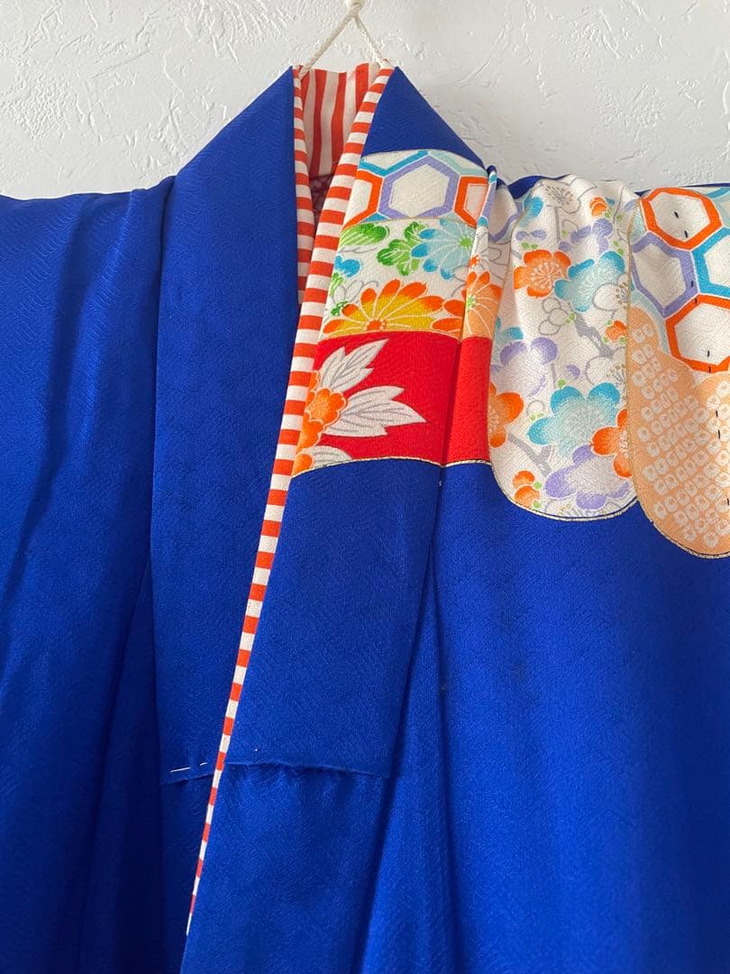 七五三　7歳　正絹お着物セット　作り帯