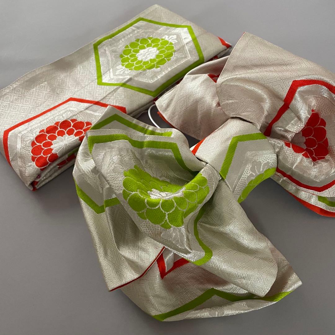 七五三　7歳　正絹お着物セット　作り帯