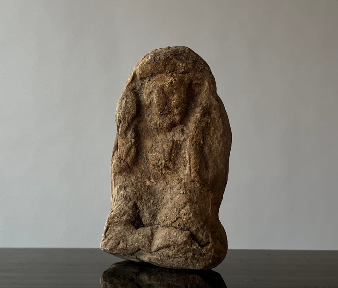 古相 小さい大黒天土人形 約3.5㎝ 江戸時代頃】骨董仏像アンティーク豆