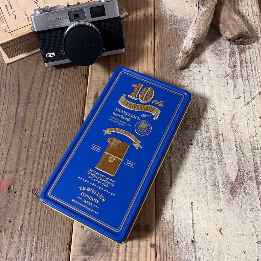 トラベラーズノート　ミニ　10周年缶セット　キャメル　未使用品　激レア　匿名配送