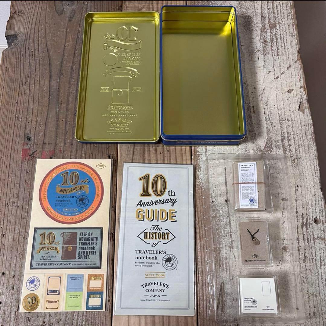 トラベラーズノート　ミニ　10周年缶セット　キャメル　未使用品　激レア　匿名配送
