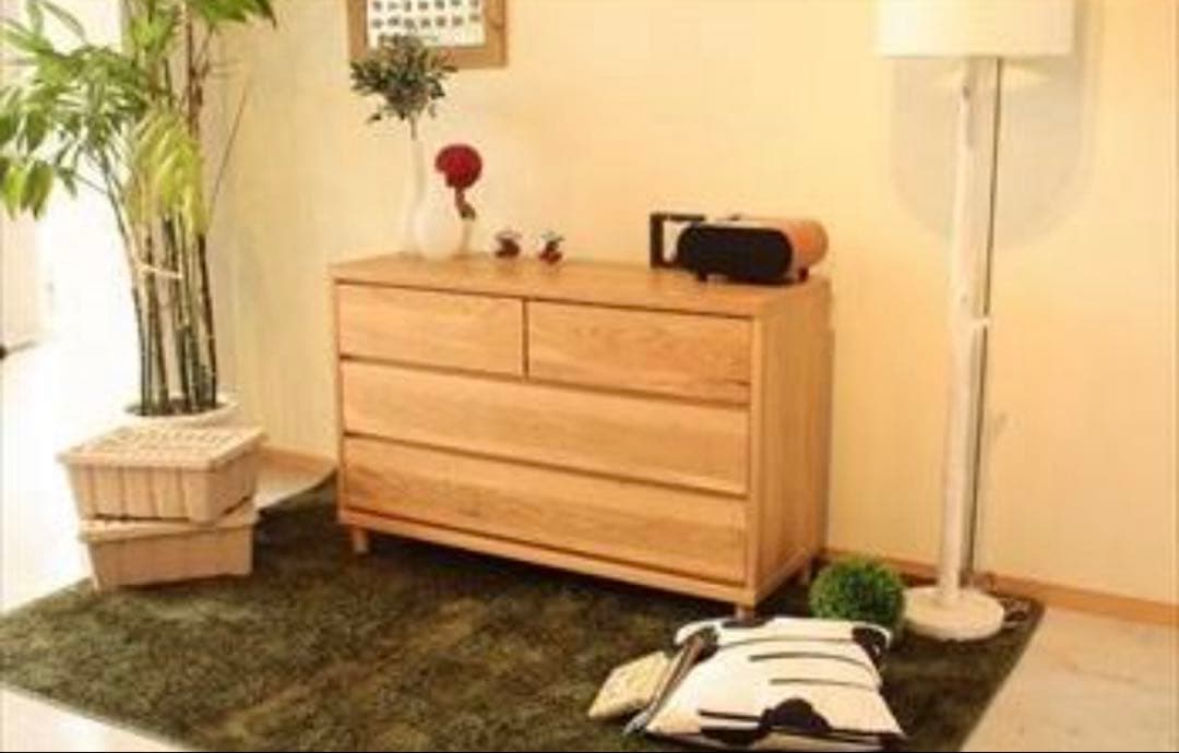 日本製 OCTA オクタ ローチェスト 幅110センチ 北欧調