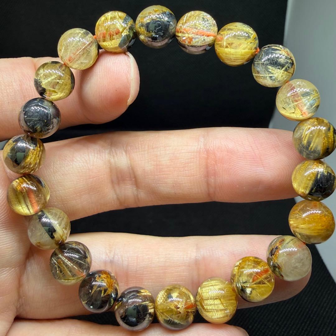 ■ハイクオリティ 太陽放射 ゴールド タイチン ルチル クォーツ 096■