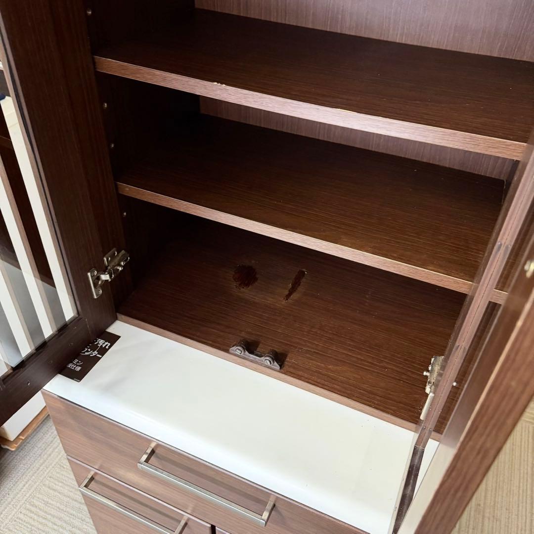 ニトリ 60cm幅カップボード 食器棚 キッチン収納家具