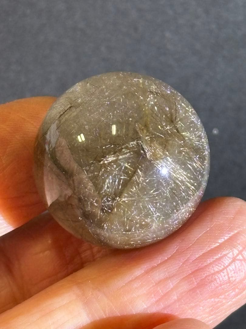 シルバーゴールデンルチルクォーツ　スフィア　2.35cm 在庫処分　天然石