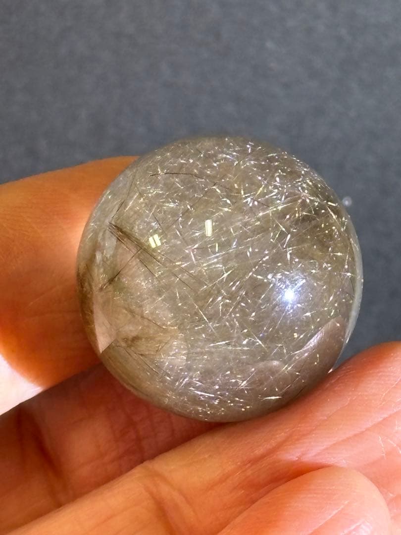 シルバーゴールデンルチルクォーツ　スフィア　2.35cm 在庫処分　天然石