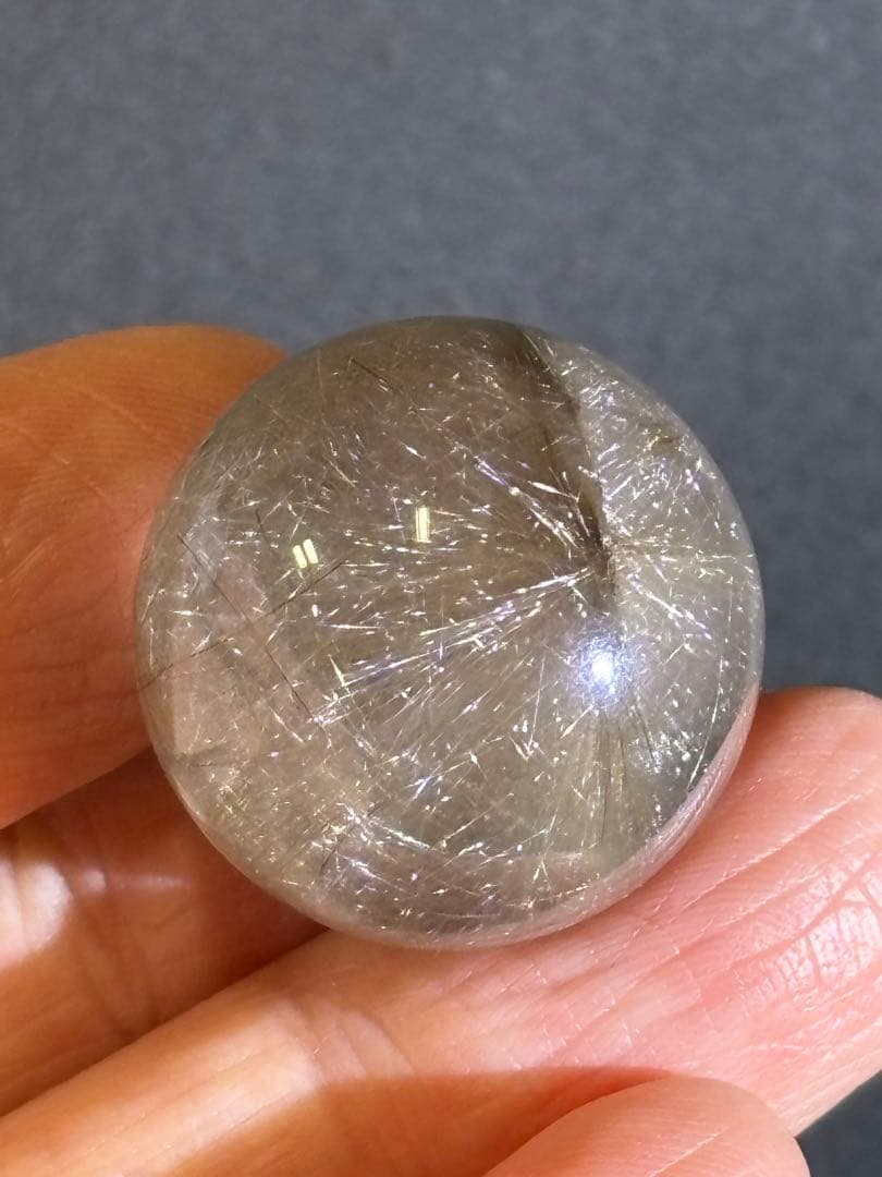 シルバーゴールデンルチルクォーツ　スフィア　2.35cm 在庫処分　天然石