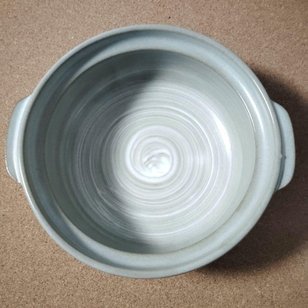 ちろ丸様萬古焼 銀峯 花三島土鍋 6号 ガス火用14個セット