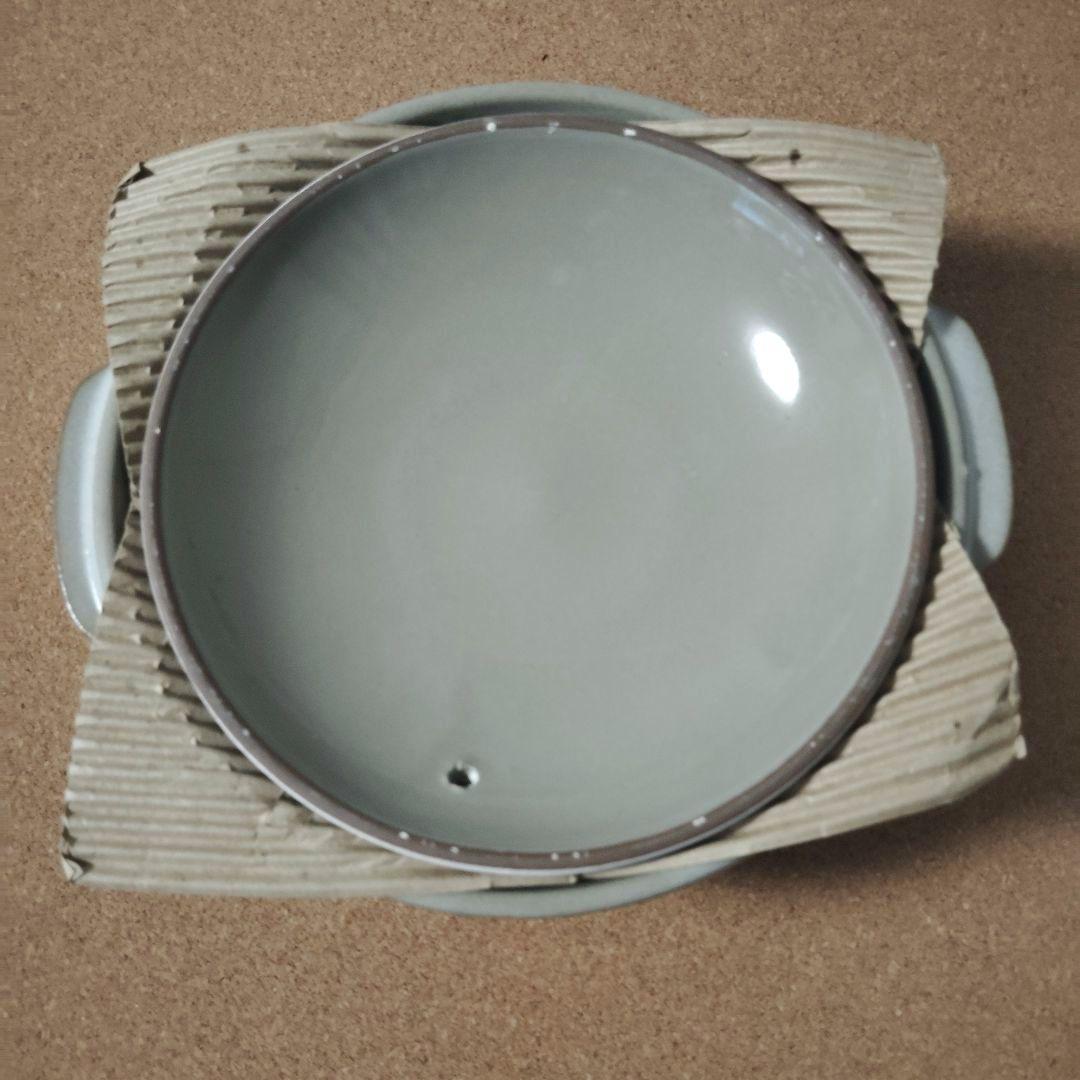 ちろ丸様萬古焼 銀峯 花三島土鍋 6号 ガス火用14個セット