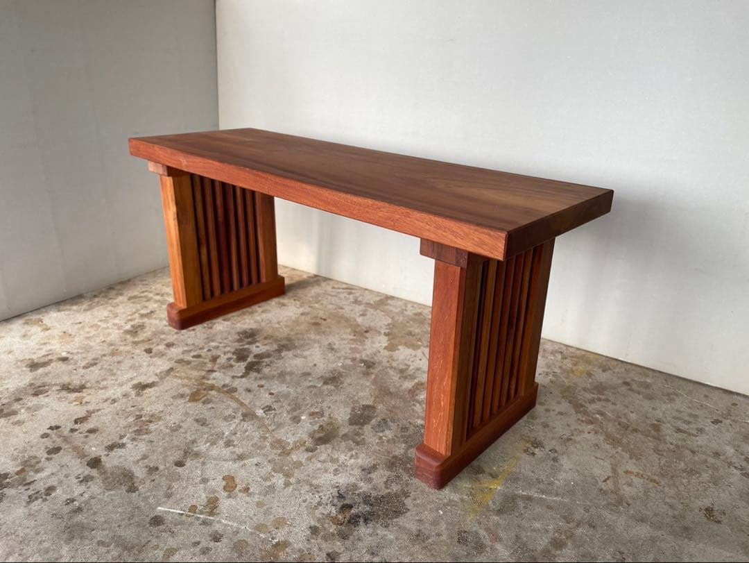 A:﨓の木(タブ)〜ベンチ(高さ455㎜)サイドテーブル、飾り棚✨重厚ワイルド✨