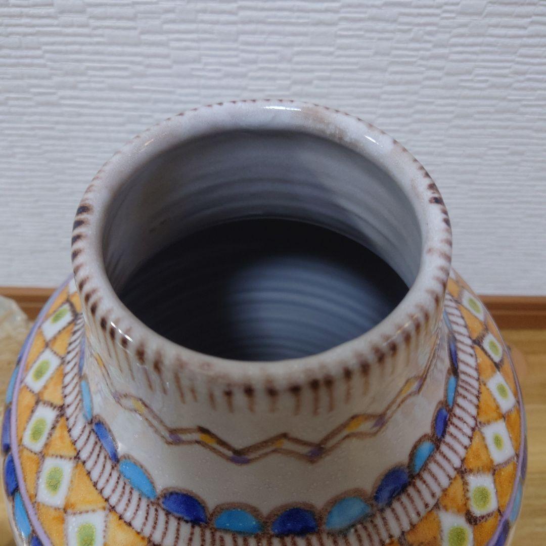 ★レア★イタリア製 フクロウ 陶器 置物 蓋付き壺 ハンドペイント インテリア