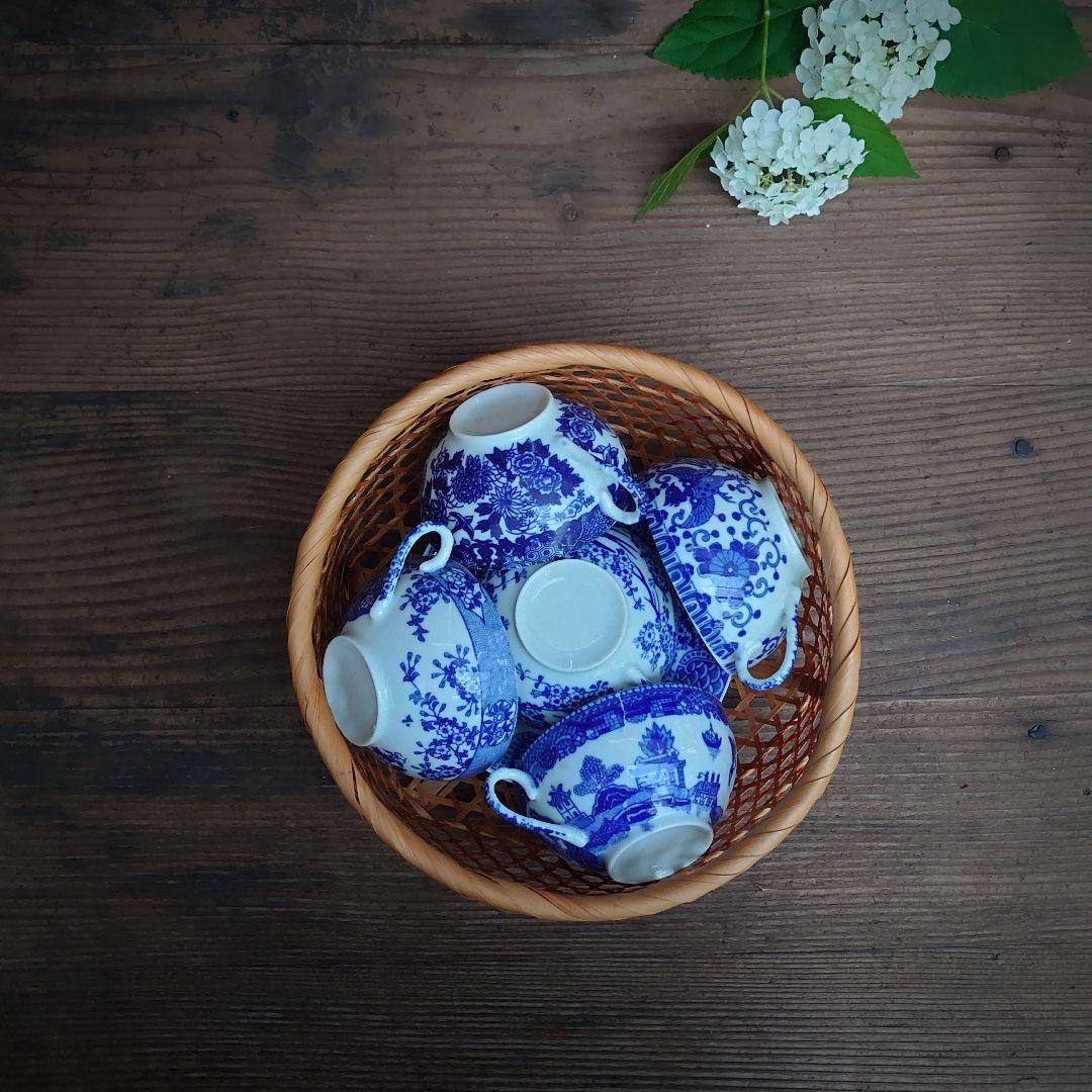 【ご成約】大聖寺伊万里 色絵 輪花縁 4寸皿 と骨董の器 おまとめ