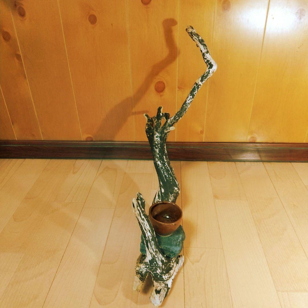 天然流木の置物、玄関、床の間、花瓶台、オブジェ、世界にひとつの流木コレクション