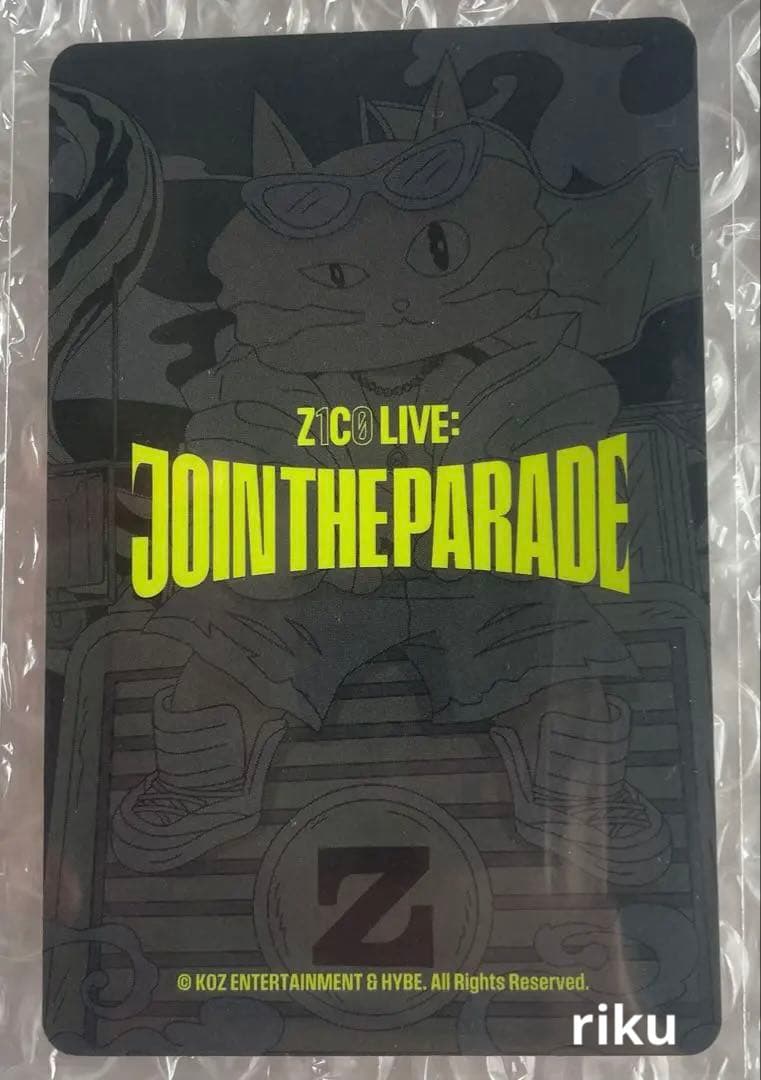 ZICO JOIN THE PARADE ZICO ジコトレカ zico - メルカリ