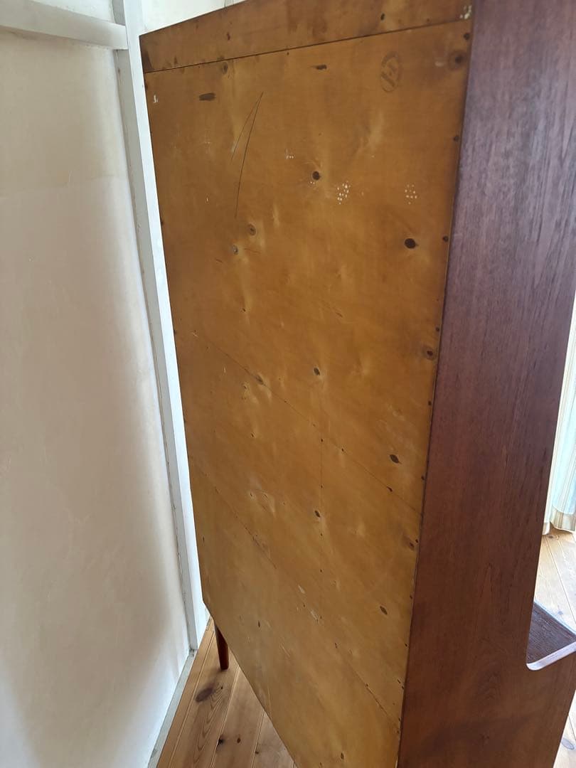 北欧ヴィンテージ　デンマーク　チーク　シェルフライティングビューロー