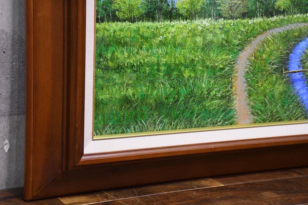 EHK88 真作保証 太田孝 信州風景 10号 油彩画 額装 肉筆 風景画 - メルカリ