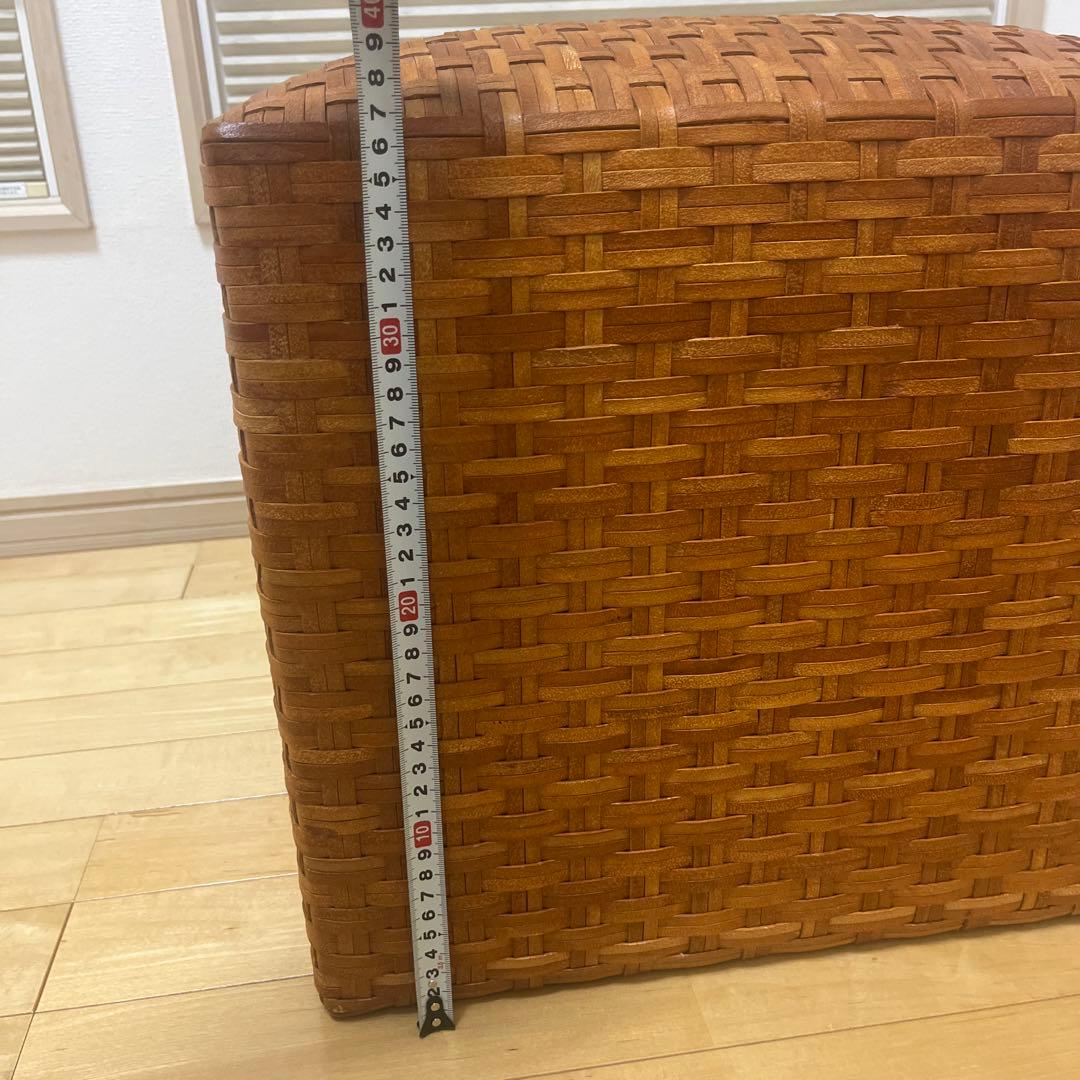 本革インポート　オットマン　スツール 約40cm