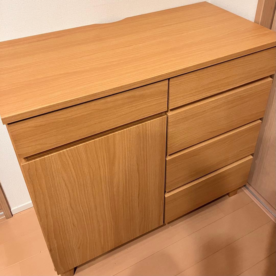 RYON サイドボード ISSEIKI BASK SB 80 ナチュラル 送料込