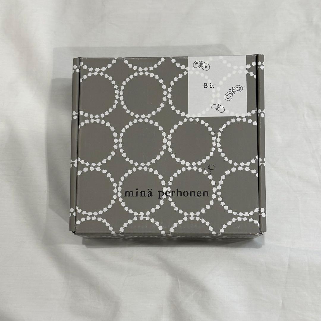 新品 未使用 貴重 ミナペルホネン bit ビット ボウル ライトブラウン①