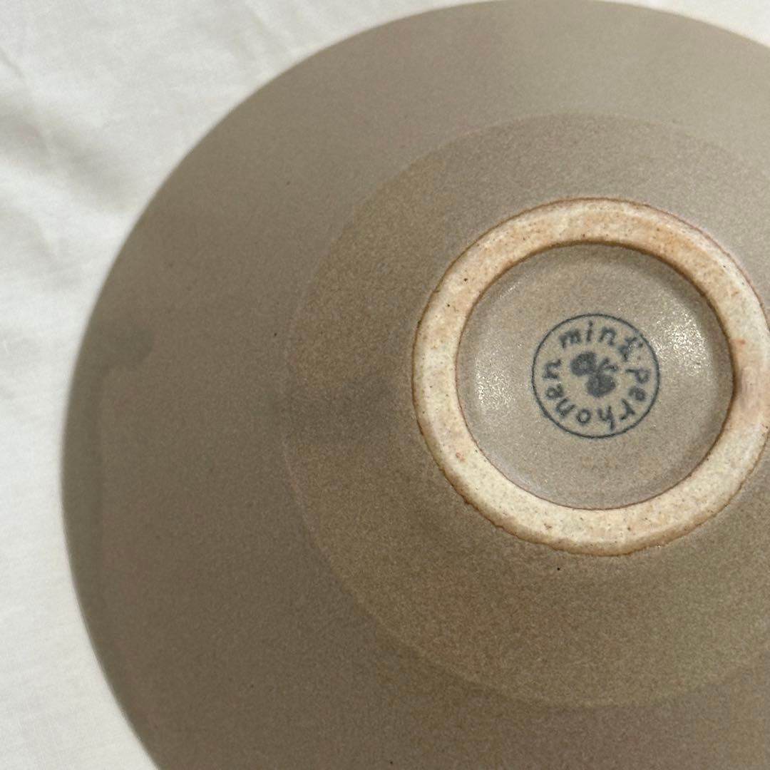 新品 未使用 貴重 ミナペルホネン bit ビット ボウル ライトブラウン①