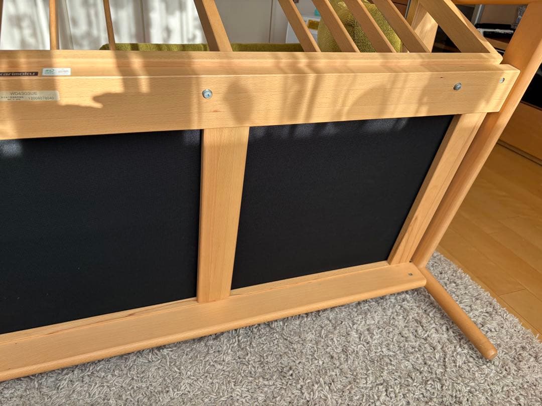 カリモク　3人掛けソファ　WD4303 オットマン、ヘッドレスト