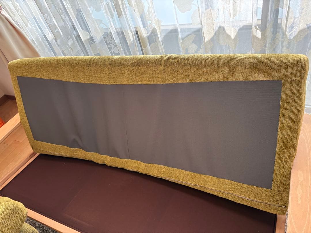 カリモク　3人掛けソファ　WD4303 オットマン、ヘッドレスト