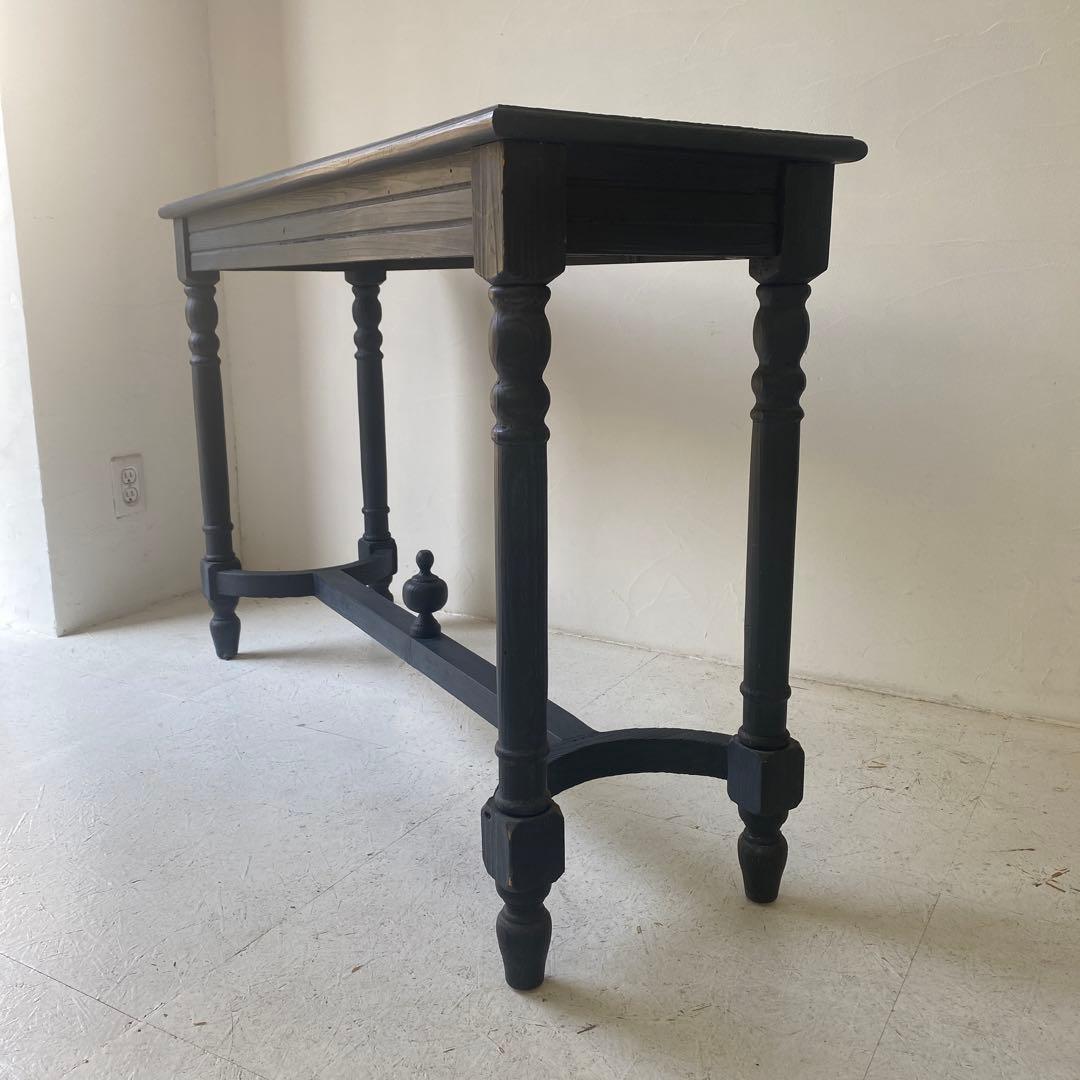 ネイビーな木製飾り棚 フランス