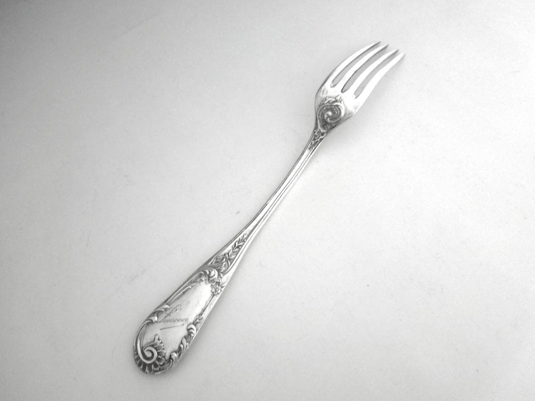 フランス　シルバーフォーク　純銀