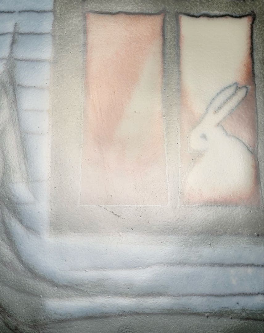 ARABIA ヘルヤ Sininen Onnentalo 特大陶板画