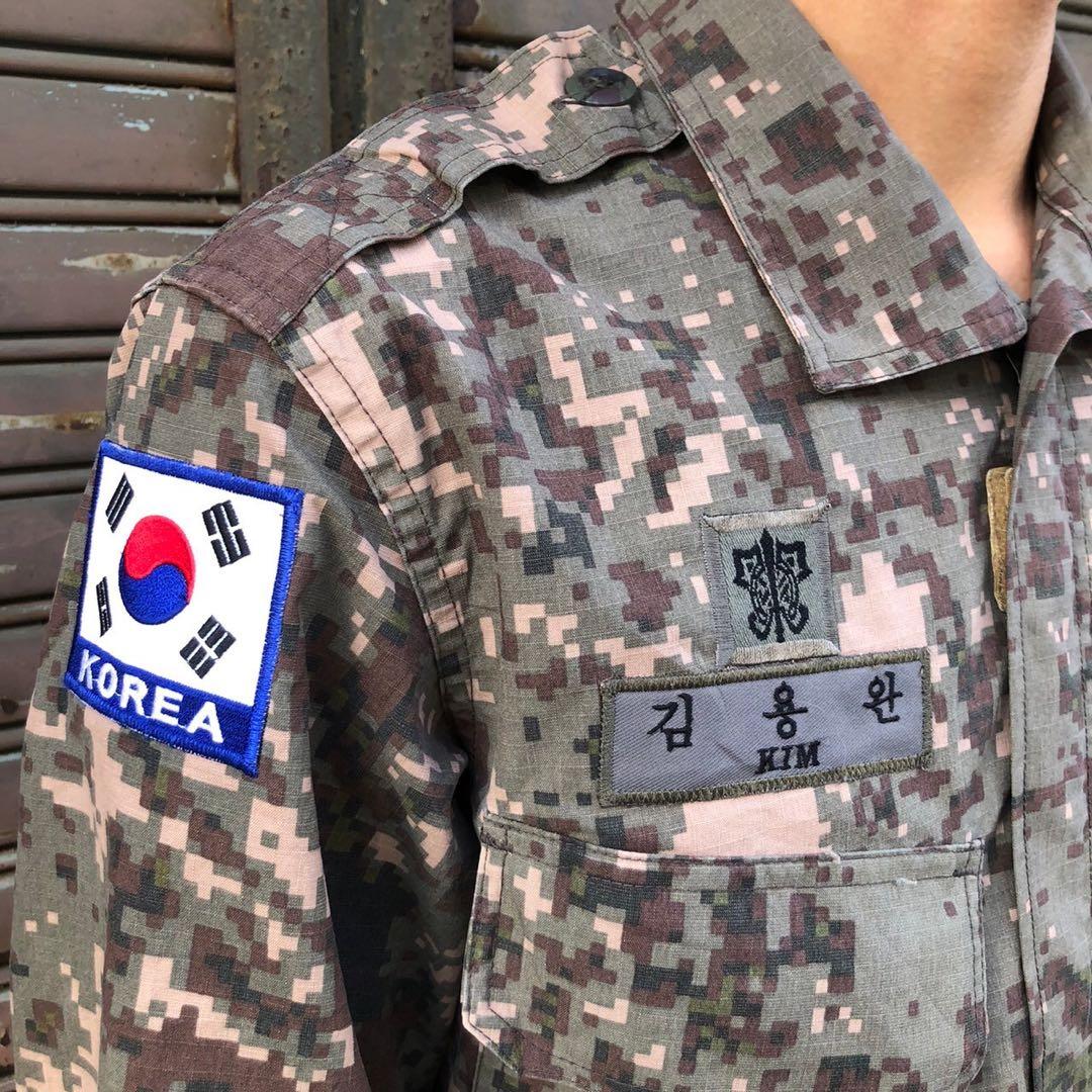 貴重なカスタム 韓国軍 実物 デジカモ 迷彩 フィールドジャケット