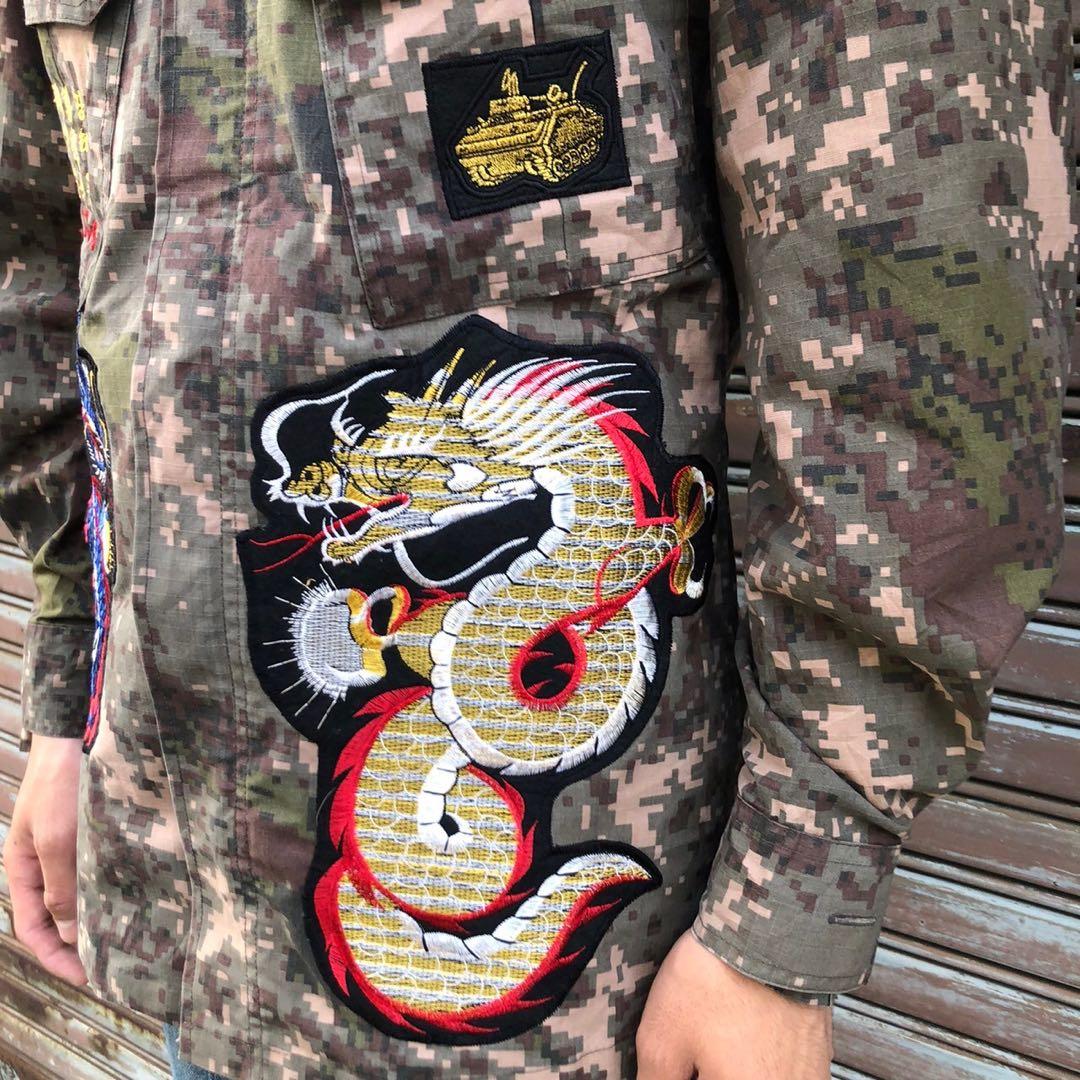 貴重なカスタム 韓国軍 実物 デジカモ 迷彩 フィールドジャケット