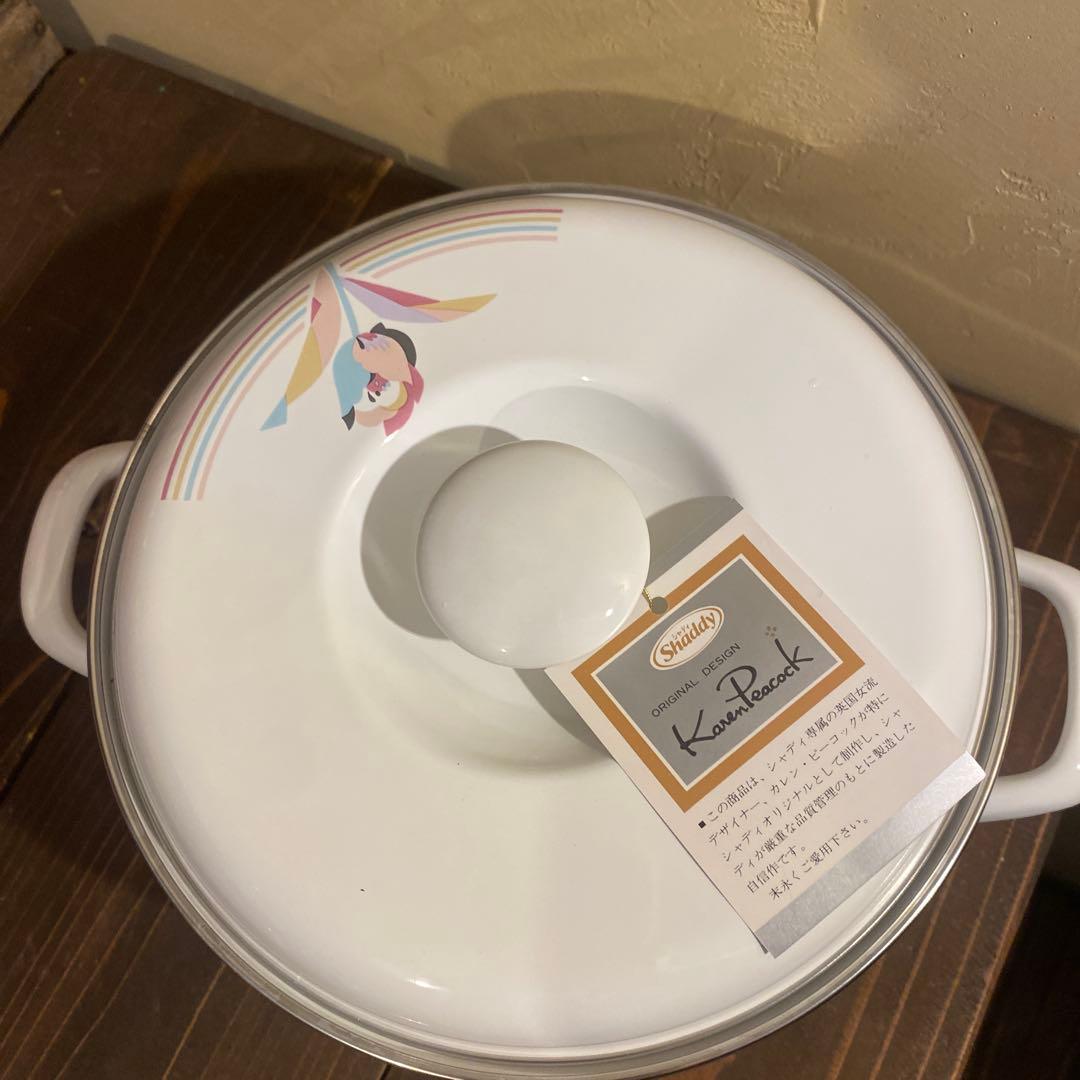 シャディ　ホーローセット　カレンピーコック　レトロ