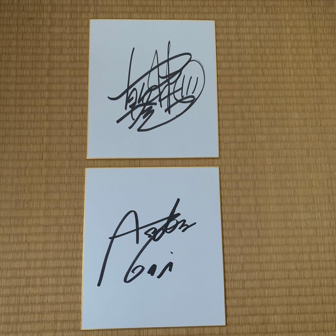 RIZIN 朝倉未来&朝倉海 直筆サイン色紙2枚セット - メルカリ