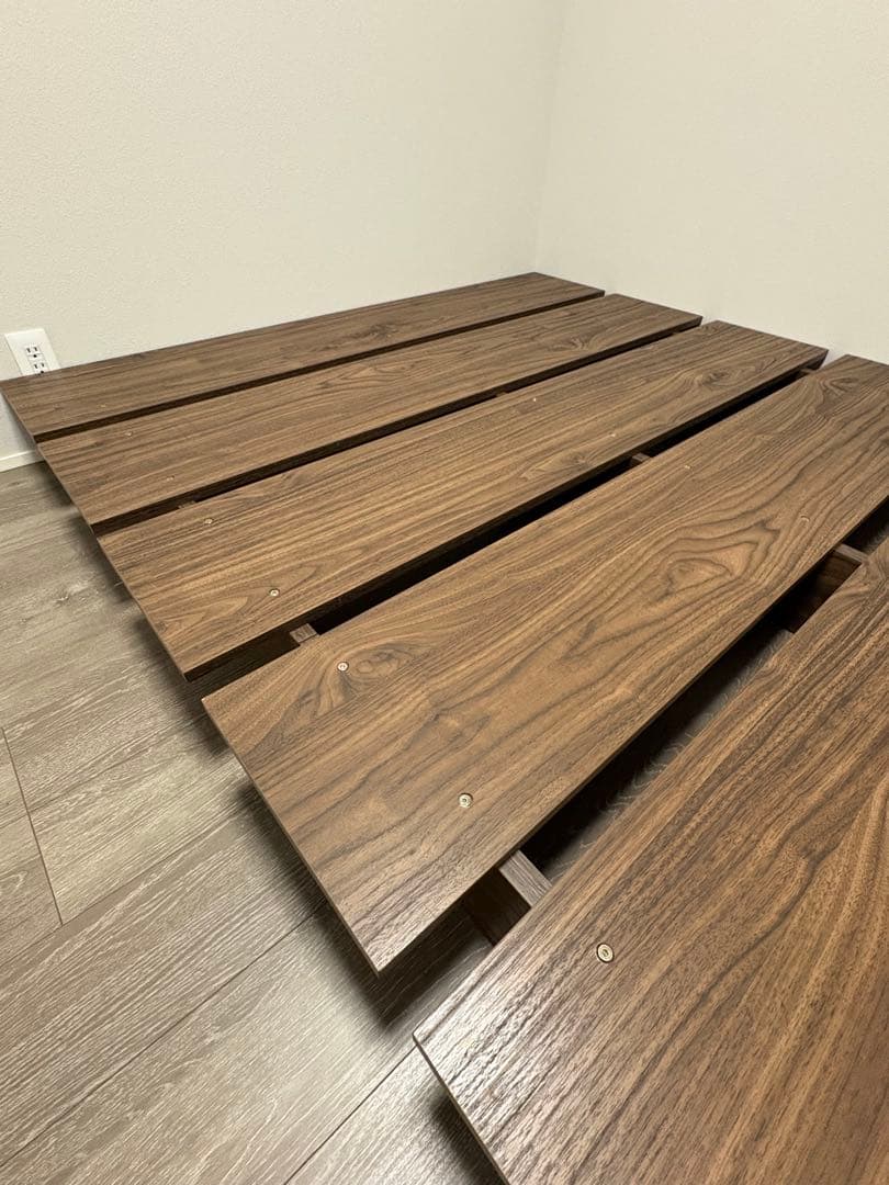 LOWYA ロウヤ ベッド ベッドフレーム　ダブル　すのこベッド