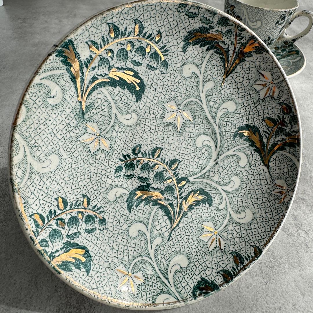 フランス アンティーク クレイユモントロー すずらん カップ&ソーサー