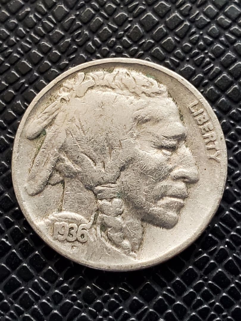 1606. 美品 1936年 インディアンヘッド バッファロー 5セント - メルカリ