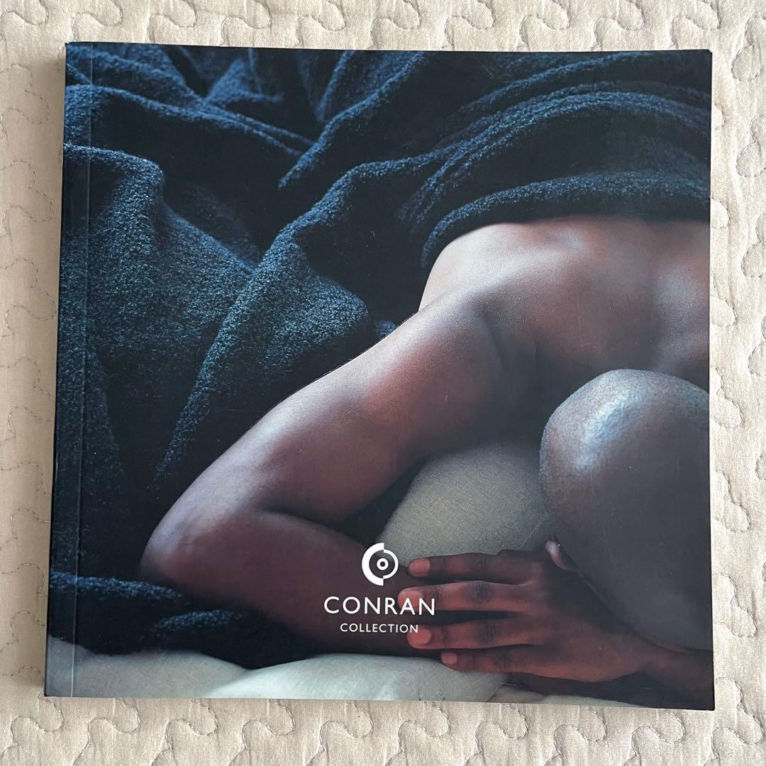 未使用　コンランショップ デュべカバー　ダブル　麻綿　掛け布団カバー　イタリア製