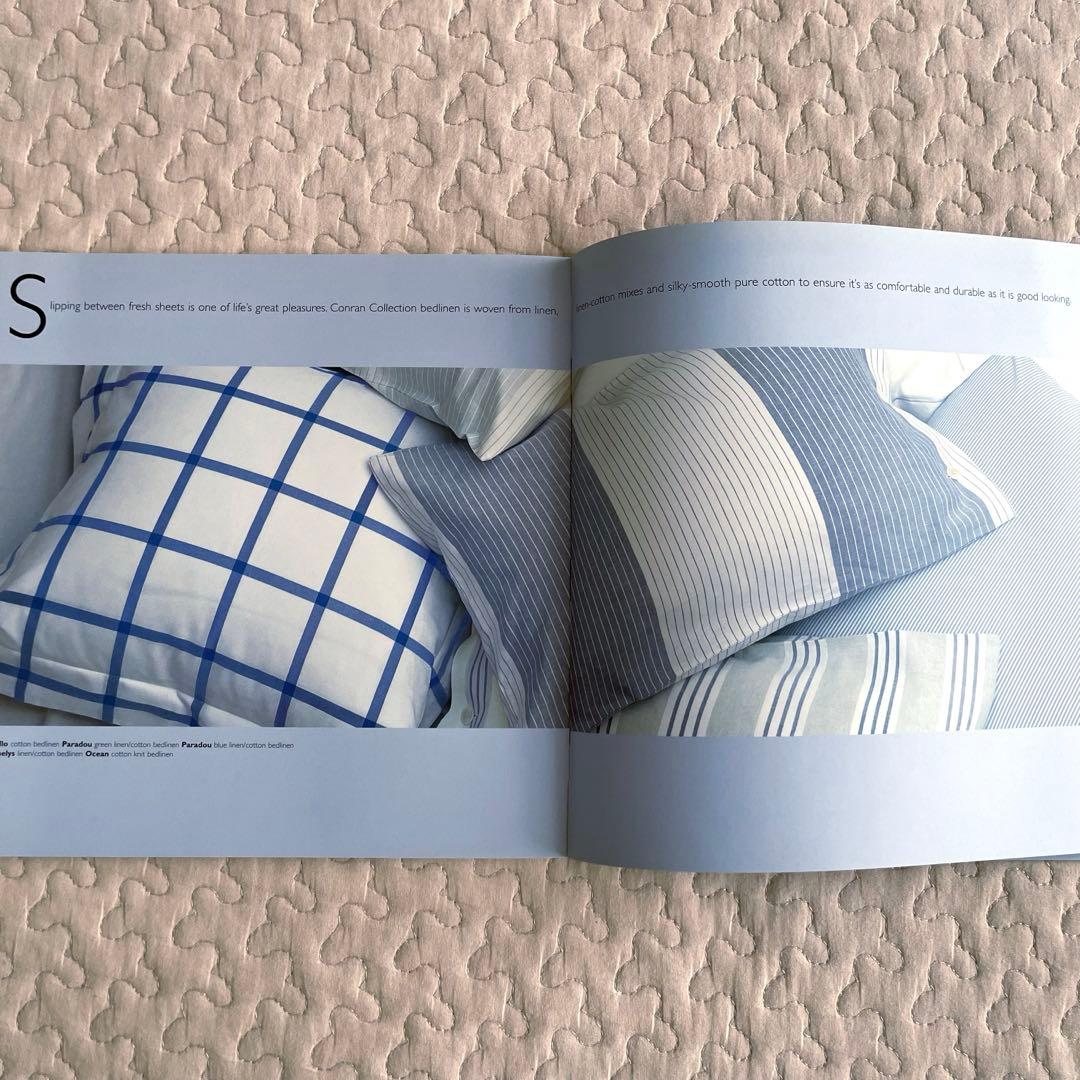 未使用　コンランショップ デュべカバー　ダブル　麻綿　掛け布団カバー　イタリア製