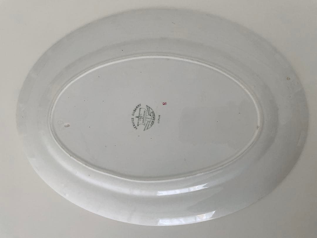 Creil et Montereau DUBARRYオーバル皿