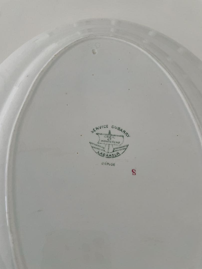 Creil et Montereau DUBARRYオーバル皿