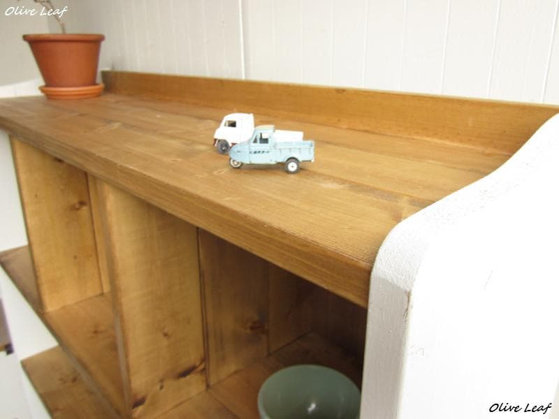 サイズ、デザインオーダー可！●７ブロックラック●無垢材シャビーブラウン●受注製作