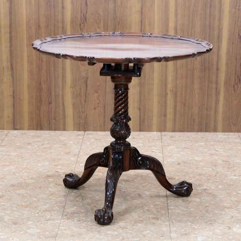 ティルトトップテーブル ヴィンテージ イギリス ラウンドテーブル 78.5cn