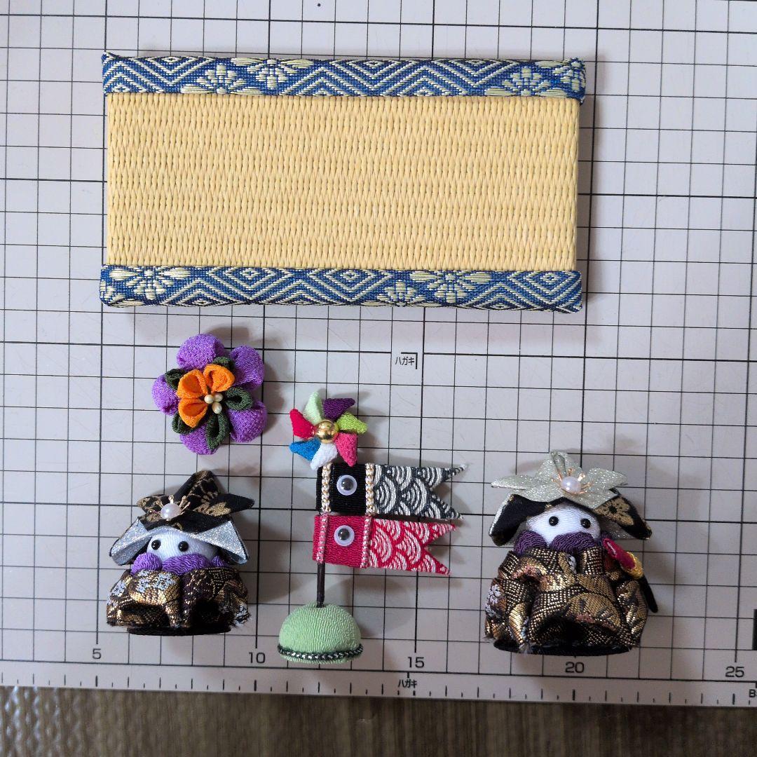 つまみ細工 吊るし飾りと端午の節句飾りセット