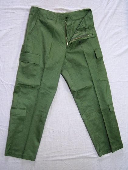 想定：ＯＤ戦闘服３型（５Ｂ、ＶＣリップストップ服地）