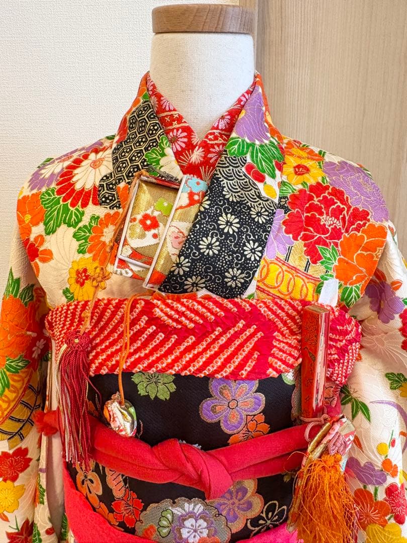 七五三 7才 祝い着 セット ヴィンテージ M2506272