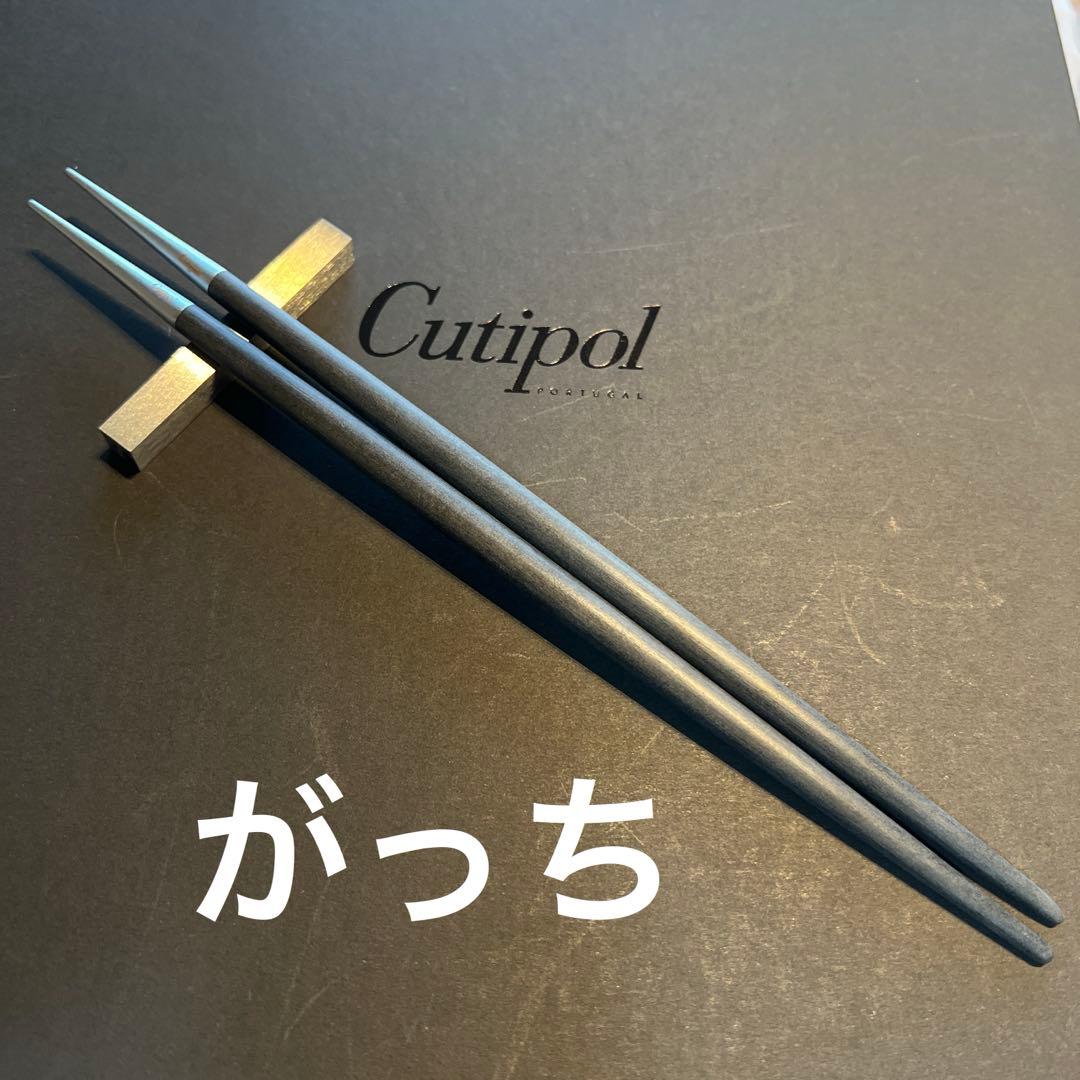 Cutipolクチポールカトラリーセットグレーシルバー箸＆箸置き合計10点箱入り